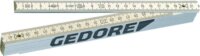 Gedore 4533-2 fa colstok, fehér, 2 m