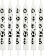 Focilabda mintás gyertyák, 6 db Focilabda mintás gyertyák, 6 db