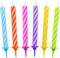 Születésnapi színes spirál gyertya, 8 cm, 12 darabos Születésnapi színes spirál gyertya, 8 cm, 12 darabos