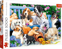 Kutyák a kertben puzzle, 1000 darabos