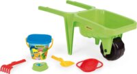 Óriás talicska homokozószettel, zöld
