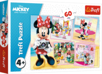 Minnie egér a fotós puzzle, 60 darabos