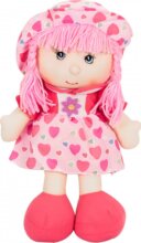 Rózsaszín rongybaba, 40 cm