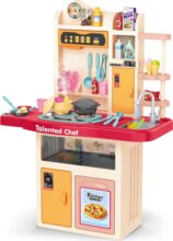 Szuperséf kiskonyha szett, rózsaszín, 74 részes