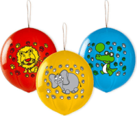 Állatmintás 3 darabos boxlabda lufi, 45 cm