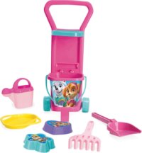 Mancs őrjárat húzós kocsi homokozó szett, 8 részes, rózsaszín