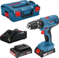 Bosch GSB 18V-21 Akkus Fúró-Csavarozó, Akkuval, töltővel, kofferben