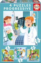 Educa, Mi leszek, ha nagy leszek? 4 az 1-ben puzzle, 12, 16, 20, 25 darabos