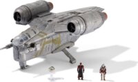 Star Wars, Csillagok háborúja Razor Crest csatahajó, Mandalorian, Greef Karga és Baby Yoda figurával