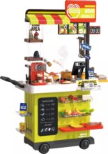 Mobil gyorsétterem játékszett, 88 db-os