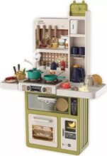 Játékkonyha szett kiegészítőkkel, zöld