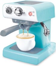 Mini kávéfőző gőzfunkcióval, 26,5 cm, türkiz