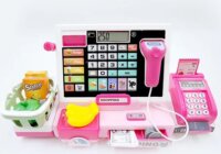 Elektromos pénztárgép, rózsaszín