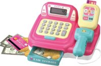 Elektromos pénztár játékkészlet, rózsaszín