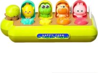 Interaktív bébijáték, állatbújócska, 30 cm