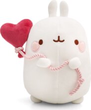 NICI, Molang a nyuszi szív alakú lufival, 16 cm NICI, Molang a nyuszi szív alakú lufival, 16 cm