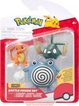 Pokémon, 3 db-os figura csomag, Charmander, Trubbish, Poliwhirl