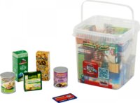 Élelmiszer játékkészlet tárolódobozban, nagy