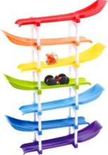 Playgo: Szivárvány torony autó- és golyócsúszka