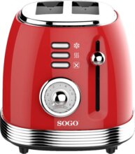 SOGO TOS-SS-5460 Kenyérpirító, Piros