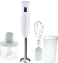 SOGO BAT-SS-14270 Botmixer, 400W, Mérőpohárral, Aprító feltéttel, Fehér