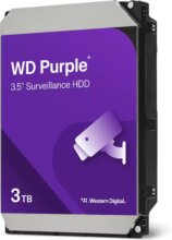 Western Digital Purple 3TB merevlemez (3,5", SATA3, 5400rpm, 256MB cache)