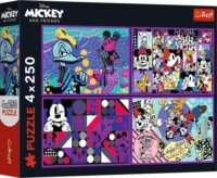 Mickey egér és barátai puzzle, 4 x 250 darabos