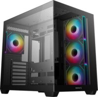 DeepCool CG530 F4 Tempered Glass, fekete