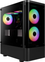 Gamdias Talos E3 CG Tempered Glass, fekete