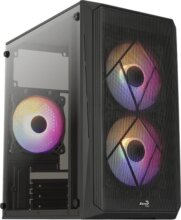 Aerocool CS-107-A-BK-v2 Mesh ablakos FRGB mATX ház
