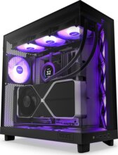 NZXT H6 Flow RGB (2023) (táp nélküli) ablakos ATX ház, fekete