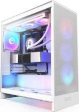 NZXT H7 Flow 2024 RGB (táp nélküli) ablakos ATX ház, fehér