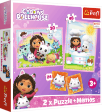 Gabi babaháza puzzle és memóriajáték, 24, 30, 48 darabos