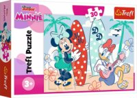 Minnie és Daisy a tengerparton puzzle, 30 darabos