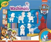 Crayola Washimals, Kimosható Mancs őrjárat figura matricákkal, 5 db-os