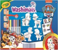 Crayola Washimals, Kimosható Mancs őrjárat figura matricákkal, 4 db-os