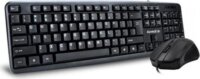Apedra KM-520 billentyűzet + egér szett (magyar, vezetékes, fekete)