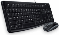 Logitech MK120 billentyűzet + egér szett (magyar, USB, vezetékes, fekete)