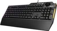 Asus TUF gamer K1 (magyar, RGB, gamer, fekete)