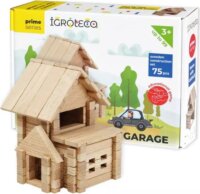 Fa építőkészlet, Ház garázzsal, 75 db-os