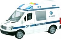 Rendőrautó fény- és hanghatásokkal, nyitható ajtóval