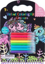 Tookyland, Bársonyos színezőkészlet, 6 db-os, Unikornis