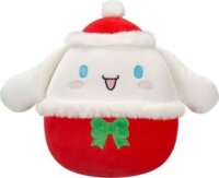 Squishmallows Ünnepek, Cinnamoroll piros sapkában zöld masnival, 20 cm