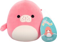 Squishmallows, Morlai a korall színű lamantin fehér hassal, 13 cm