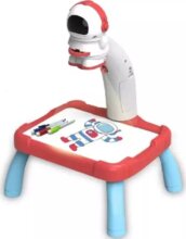 Rajzasztal asztronauta formájú projektorral