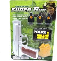 Játékfegyver műanyag töltényekkel és célokkal