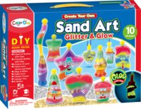 Sötétben világító homok üvegdísz készítő, 10 db-os
