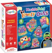 Sötétben világító hűtőmágneskészítő szett, Baglyok