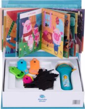 Árnyjáték szett 5 db mesével, elemlámpával