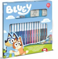 Bluey, Nyomda készlet filctollakkal, 18 darabos
